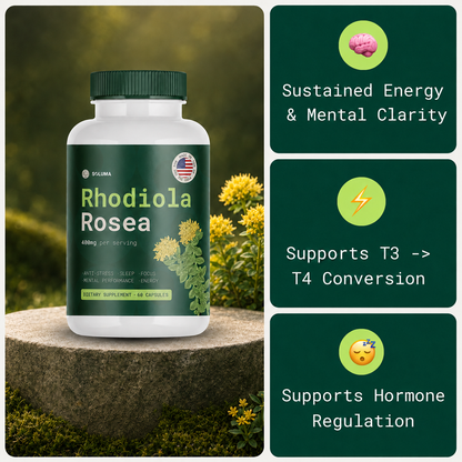 Rhodiola Rosea - Natural Adaptogen Made in USA [400mg]